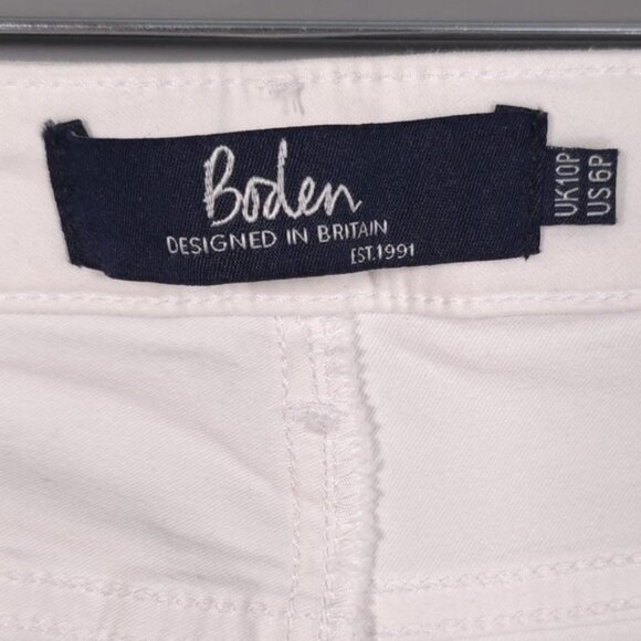 Boden‎ Women’s THE MAYFAIR MODERN SKINNY Jeans White T0119 Size 6P - Picture 3 of 13